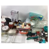 Pyrex, aluminum pot, Craftsman weedwacker