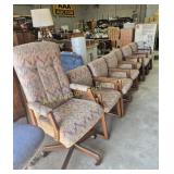 Office Desk Chair, Rolling, & 6 Matching Side