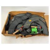 Slot Car Track Sections with Controllers and Power