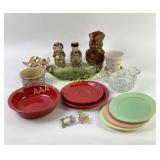 Fiesta Bowls, Roseville Pottery, Royal Doulton,