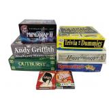 Board/Card Games; MindTrap II, Outburst, Andy Grif