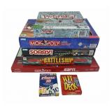 Board/Card Games; Battleship, Pictureka, Sorry! Sp