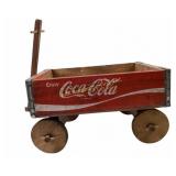 1978 Coca-Cola Wooden Toy Wagon with Metal Accents
