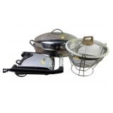 Electric Panini Press, Stainless Steel Roasting Pa