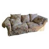 Floral Upholstered 8ft Sofa by Rowe Furniture