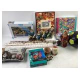 Santa Figurines, Puzzles, Wrapping Paper, and Phot
