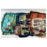 Just the right style shoes and purses, ornament,