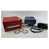 GAF View-Master Projector With Slides and Minolta