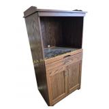 Wood Microwave/Appliance Cabinet with Slide Out