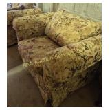 Over Sized Chair, Ottoman & Loveseat with Floral