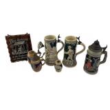 German Beer Steins, Munich Olympics, Plaque