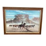Western Landscape Painting by G. Bogard