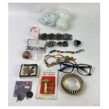 White Glass Eggs, Costume Jewelry, Keychains