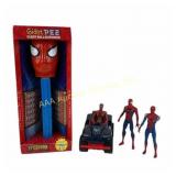 Vintage Spider-Man lot: giant NOS Pez plays theme