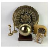 Calvert Distillers Plate, Brass Sphere, Moonbeam C