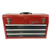 Craftsman Red Metal Toolbox With Three Drawers