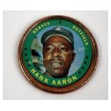1971 Topps baseball coin Hank Aaron ungraded