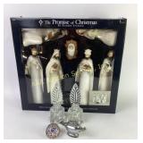 Nativity Figurines, Perfume Bottles, Lighter