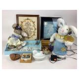 Framed Embroidery Prayer, Heavenly Wall Art, Milk