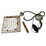 Sterling Weighted Candle Holder, Industrial Lamp,