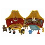 Vintage Weebles circus tent and accessories and