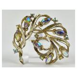 Lisner AB rhinestone brooch