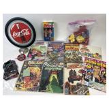 Vintage 6 comic books, teen magazine, 13 cookie