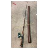 Fishing Rod with Reel and Kent Best-61 Rod Case