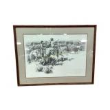 Western Art Print Signed by Bill Anton and