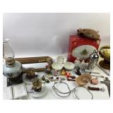 Decorative Items, Lenox Porcelain, Oil Lamps, and