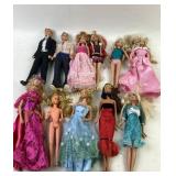 Barbie and Ken Dolls with Mattel Markings and Asso