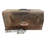 Rusted Craftsman Toolbox With Craftsman Socket Wre
