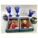 Avon George and Martha Goblets and pitcher, Our