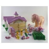 Vintage My Little Pony show stable, ponies and