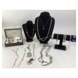 Costume Jewelry: Koi Necklace, Owl Necklace gold t