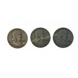 Franklin Half Dollar Coins: 1953 and 1954