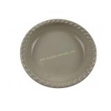 Roseville Spongeware pie dish