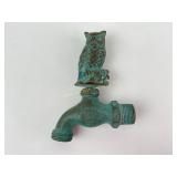 Vintage brass owl solid brass garden faucet spiget