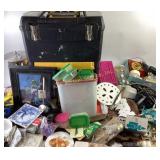 Black Rolling Toolbox, Saws, Sharpening Stones