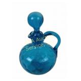 Blue Glass Cruet with Stopper