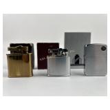 (3) lighters Ronson Standard, Zippo, Elite