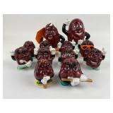 Vintage California Raisins ceramic figure lot