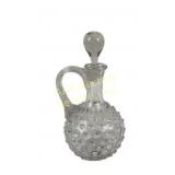 Clear Hobnail Glass Cruet with Stopper