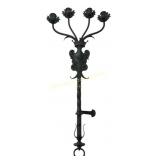 Tudor gothic revival patinated iron wall mount