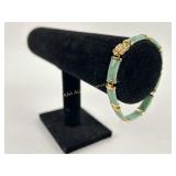 Sterling & jade bracelet