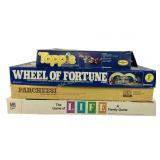 1975-1985 Board Games; Life, Parcheesi, Topple, Wh