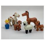 Fisher Price toys farm animals & farmer