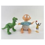 Vintage RugRats Tommy doll, Toy Story TRex,