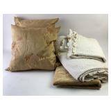 Decorative Throw Pillows and Textured Sofa Covers