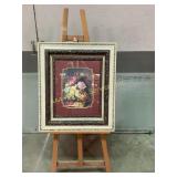 Floral Still Life Artwork in Ornate Frame